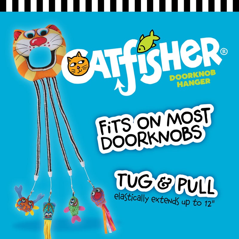 FAT CAT Catfisher Doorknob Hanger - Image 2